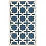 Safavieh Trinity Cambridge 4' x 6' Rectangle Indoor Area Rug, Tufted, Wool, Navy Blue/Ivory (CAM125G-4)~#|#~m001375749_sc7
