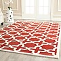 Safavieh Trinity Cambridge 5' x 8' Rectangle Indoor Area Rug, Tufted, Wool, Rust/Ivory (CAM125L-5)~#|#~m001375769_sc7