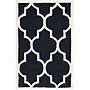 Safavieh Penelope Cambridge 2' x 3' Scatter Indoor Area Rug, Tufted, Wool, Black/Ivory (CAM134E-2)~#|#~m001375876_sc7