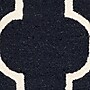 Safavieh Penelope Cambridge 2' x 3' Scatter Indoor Area Rug, Tufted, Wool, Black/Ivory (CAM134E-2)~#|#~m001375877_sc7