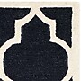 Safavieh Penelope Cambridge 2' x 3' Scatter Indoor Area Rug, Tufted, Wool, Black/Ivory (CAM134E-2)~#|#~m001375878_sc7