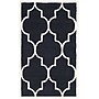 Safavieh Penelope Cambridge 3' x 5' Rectangle Indoor Area Rug, Tufted, Wool, Black/Ivory (CAM134E-3)~#|#~m001375879_sc7