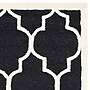 Safavieh Penelope Cambridge 5' x 8' Rectangle Indoor Area Rug, Tufted, Wool, Black/Ivory (CAM134E-5)~#|#~m001375884_sc7