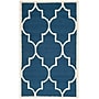 Safavieh Penelope Cambridge 3' x 5' Rectangle Indoor Area Rug, Tufted, Wool, Navy/Ivory (CAM134G-3)~#|#~m001375888_sc7