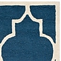 Safavieh Penelope Cambridge 3' x 5' Rectangle Indoor Area Rug, Tufted, Wool, Navy/Ivory (CAM134G-3)~#|#~m001375890_sc7