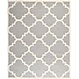 Safavieh Jasmine Cambridge 8' x 10' Rectangle Indoor Area Rug, Tufted, Wool, Silver/Ivory (CAM140D-8)~#|#~m001375937_sc7