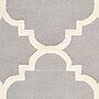Safavieh Jasmine Cambridge 8' x 10' Rectangle Indoor Area Rug, Tufted, Wool, Silver/Ivory (CAM140D-8)~#|#~m001375938_sc7