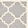 Safavieh Jasmine Cambridge 8' x 10' Rectangle Indoor Area Rug, Tufted, Wool, Silver/Ivory (CAM140D-8)~#|#~m001375939_sc7