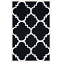 Safavieh Jasmine Cambridge 5' x 8' Rectangle Indoor Area Rug, Tufted, Wool, Black/Ivory (CAM140E-5)~#|#~m001375940_sc7
