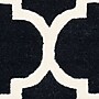 Safavieh Jasmine Cambridge 5' x 8' Rectangle Indoor Area Rug, Tufted, Wool, Black/Ivory (CAM140E-5)~#|#~m001375941_sc7