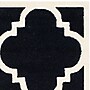 Safavieh Jasmine Cambridge 5' x 8' Rectangle Indoor Area Rug, Tufted, Wool, Black/Ivory (CAM140E-5)~#|#~m001375942_sc7