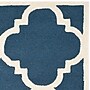 Safavieh Jasmine Cambridge 4' x 6' Rectangle Indoor Area Rug, Tufted, Wool, Navy/Ivory (CAM140G-4)~#|#~m001375945_sc7