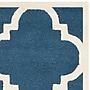 Safavieh Jasmine Cambridge 5' x 8' Rectangle Indoor Area Rug, Tufted, Wool, Navy/Ivory (CAM140G-5)~#|#~m001375948_sc7