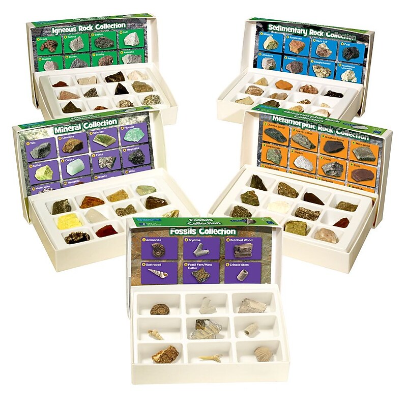 Educational Insights Complete Rock, Mineral, and Fossil Collections, 57/Set (5210) image 1