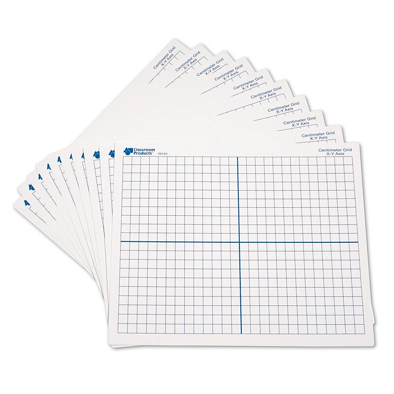 Double-Sided Dry-Erase Mats, 10/Set (39143) image 1