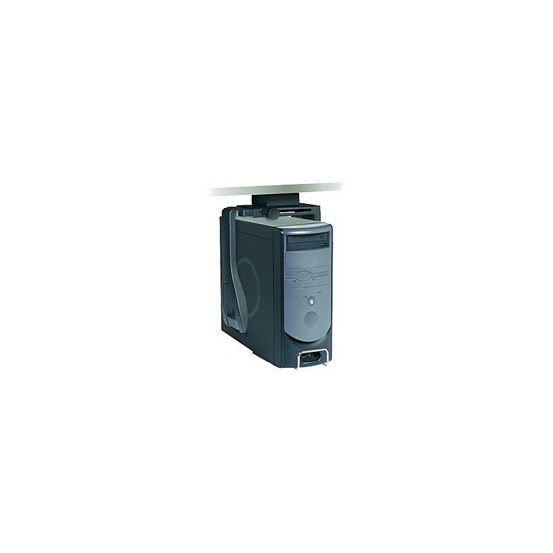 3M Under-Desk Steel CPU Holder, Black, Each image 1