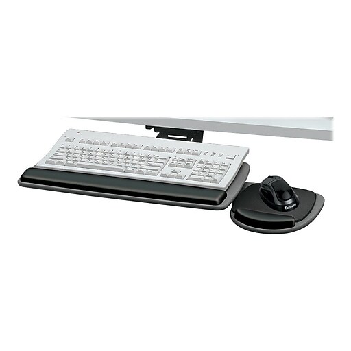 Fellowes Fully Adjustable Keyboard Manager w/Mouse Tray Staples