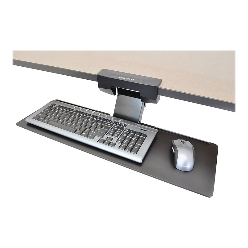 Ergotron Neo-Flex Underdesk Keyboard Arm Adjustable Tray, Black (97-582-009) image 1