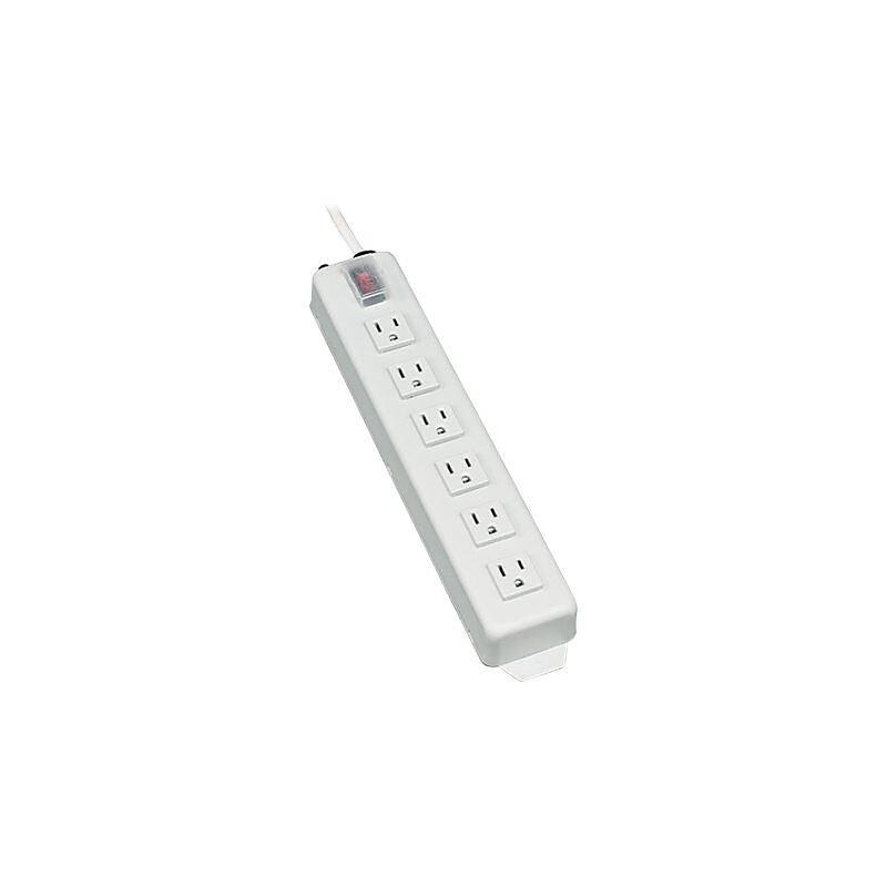 Tripp Lite Power It 6-Outlet Power, 15', White (TLM615NC) image 1