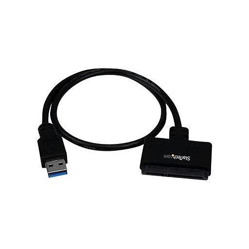 grænse spiralformet revolution Startech® 8.3" USB 3.0 to 2.5" SATA III Hard Drive Adapter Cable W/UASP/SATA  to USB3.0 Converter (USB3S2SAT3CB) | Staples