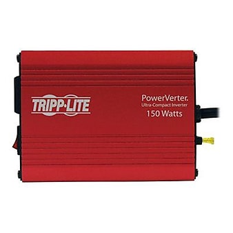 Tripp Lite PowerVerter 150 W Ultra-Compact Inverter, 12 VDC Input, 120 VAC Output, 1 Outlet