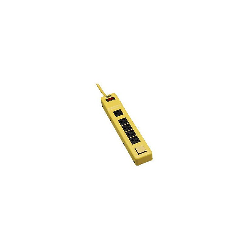 Tripp Lite 6-Outlet Safety Power Strip with Metal Housing, OSHA Yellow image 1