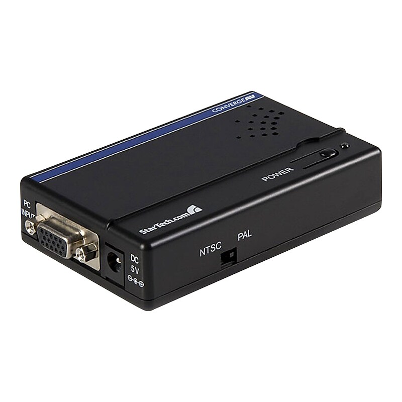 StarTech High Resolution VGA to Composite (RCA) or S-Video Converter (VGA2VID) image 1