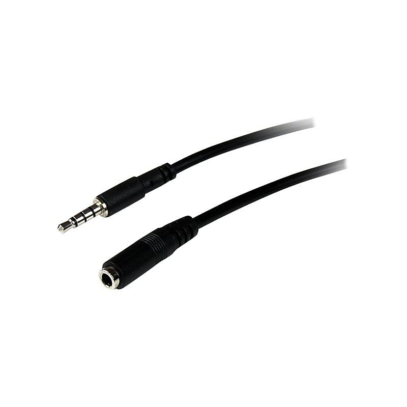 StarTech MUHSMF2M TRRS Headset Extension Cable; Black image 1