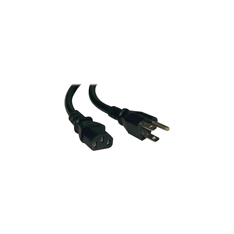Tripp Lite SJT 5-15P/C13 Computer Power Cord, 18 AWG, 25' image 1
