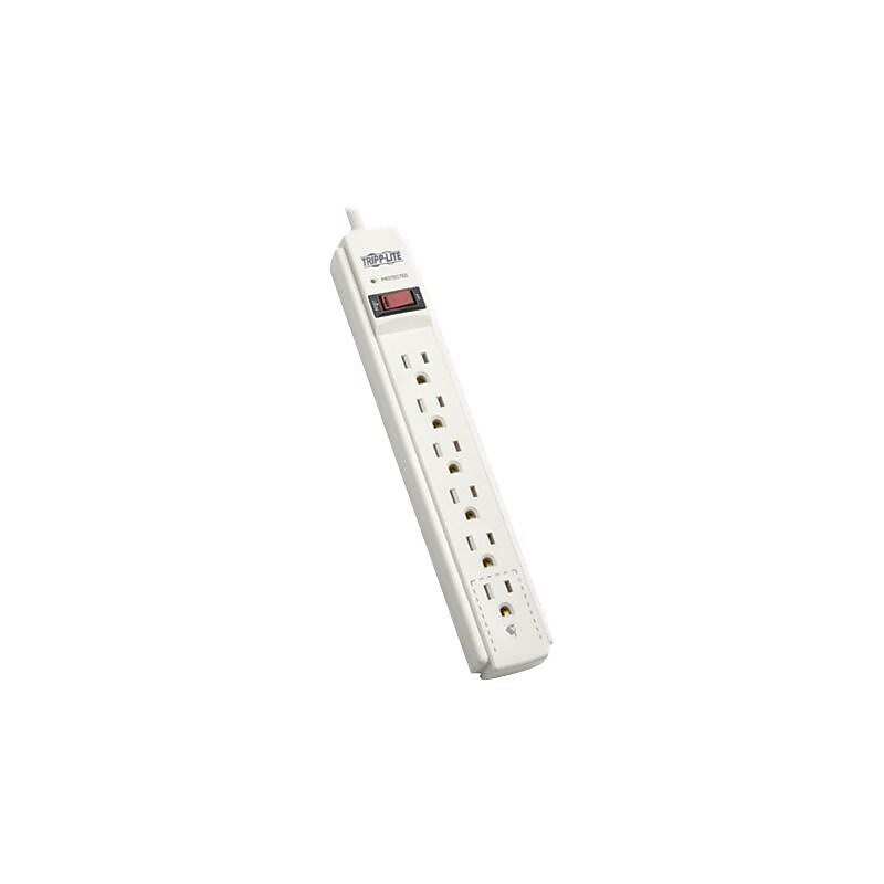 Tripp Lite 6 Outlet Surge Protector, 6' Cord, 790 Joules (TLP606TAA) image 1