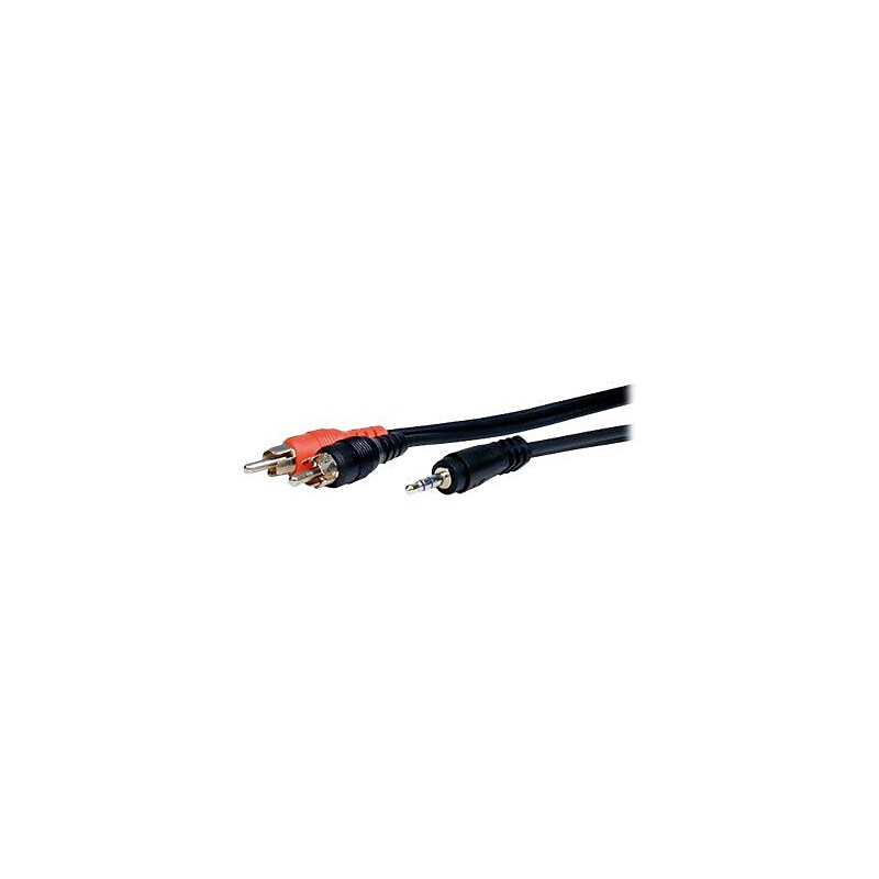 Comprehensive Standard MPS-2PP-6ST 6 ft. Stereo RCA Cable, Black image 1