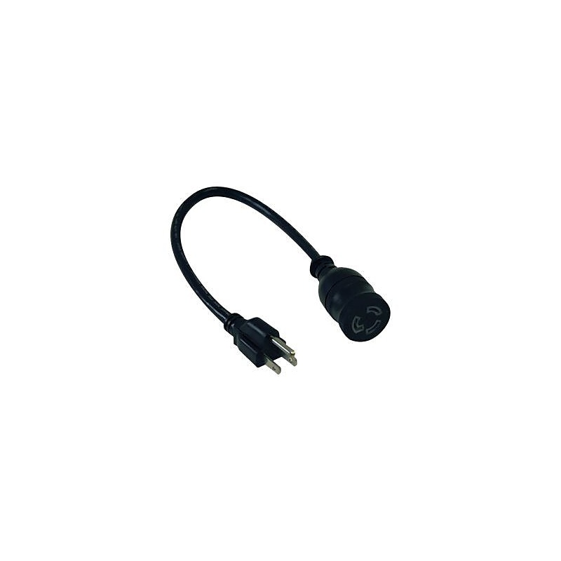 Tripp Lite 1' NEMA L5-15R to NEMA 5-15P Power Adapter Cord, Black25 image 1