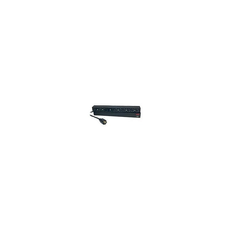 APC Basic Power Distribution Unit, 10-Outlet, 1U Rack Mount, Black (AP9564) image 1