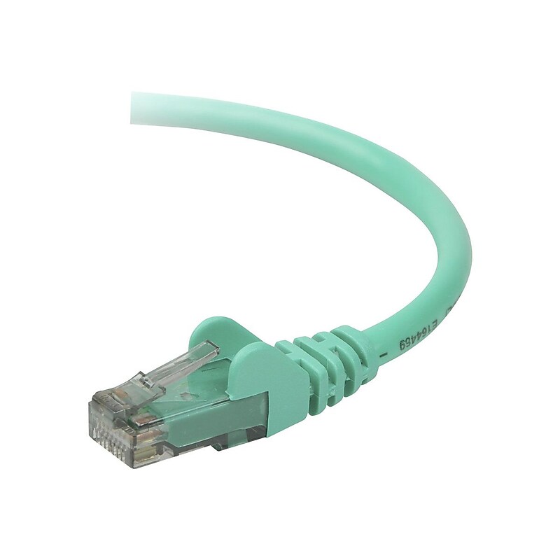 Belkin A3L980-15-GRN-S 15' CAT-6 Snagless Patch Cable, Green image 1