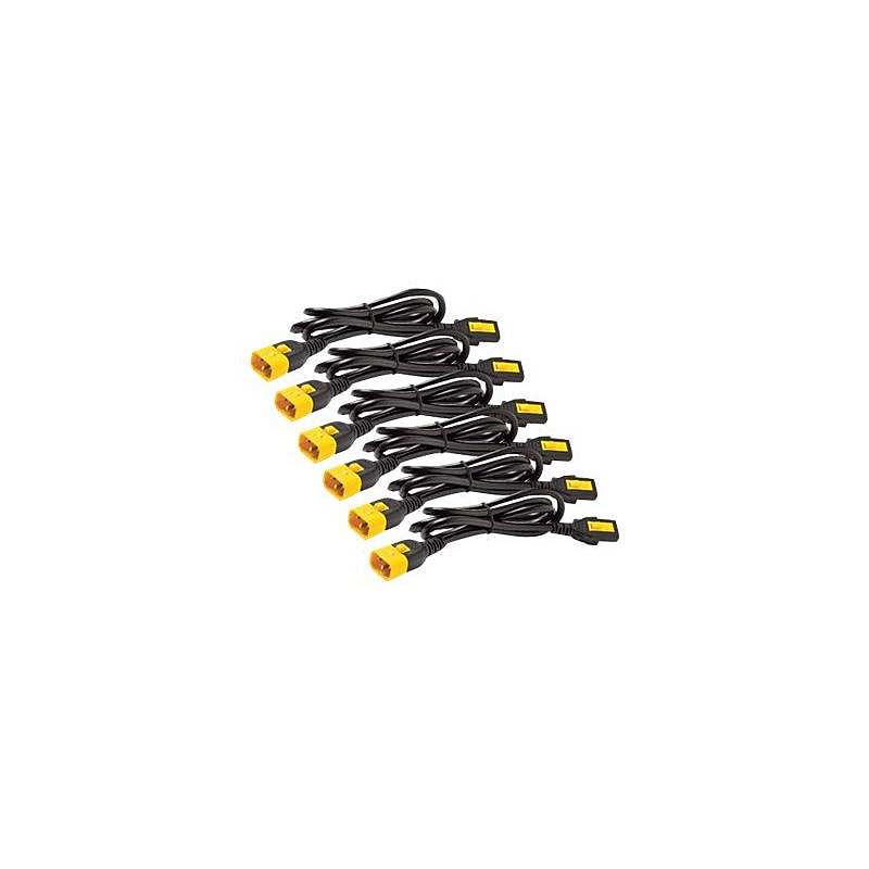 APC by Schneider Electric AP8706S-NA 6' IEC 60320 C13/1 to IEC 60320 C14 Power Cord, Black image 1