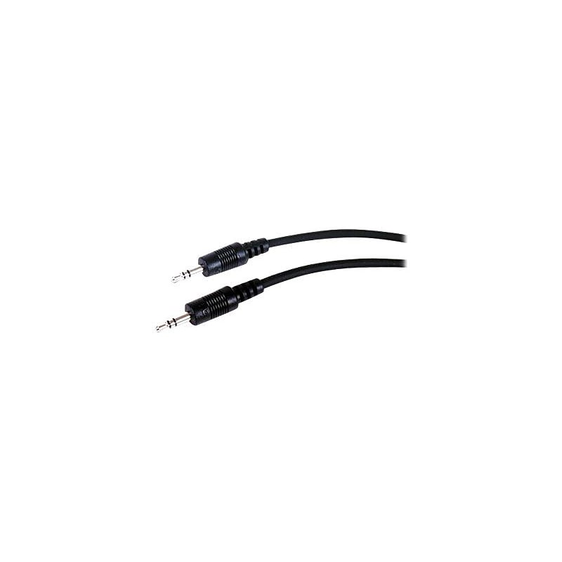 Comprehensive 15 ft. Standard Series 3.5mm Stereo Mini Plug to Plug Audio Cable, Black image 1