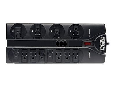 Tripp Lite Protect it! 12-Outlet Surge Suppressor, 8′ Cord, 2160 Joules, Black (TLP1208TEL) Simolary simolary.com