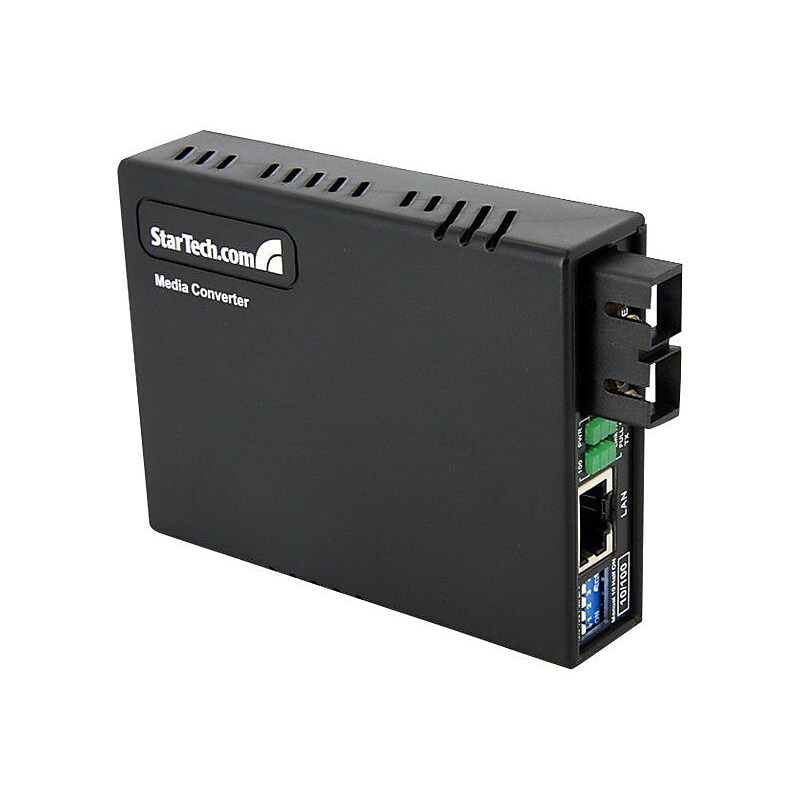 StarTech MCM110SC2 SC 2 km 10/100 Fiber to Ethernet Media Converter image 1