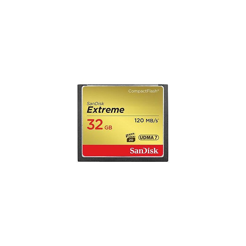 SanDisk Extreme 32GB Compact Flash Memory Card (SDCFXS-032G-A46) image 1