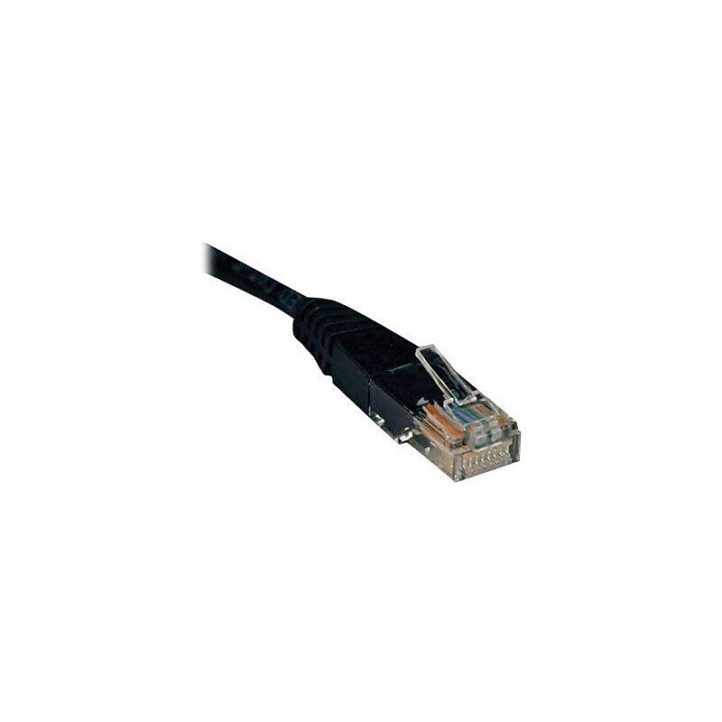 Tripp Lite N002-002-BK 2' RJ-45 CAT-5e Patch Cable, Black image 1
