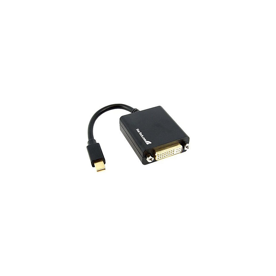 StarTech MDP2DVI 3.96 Mini DisplayPort to DVI I Adapter Converter, Black