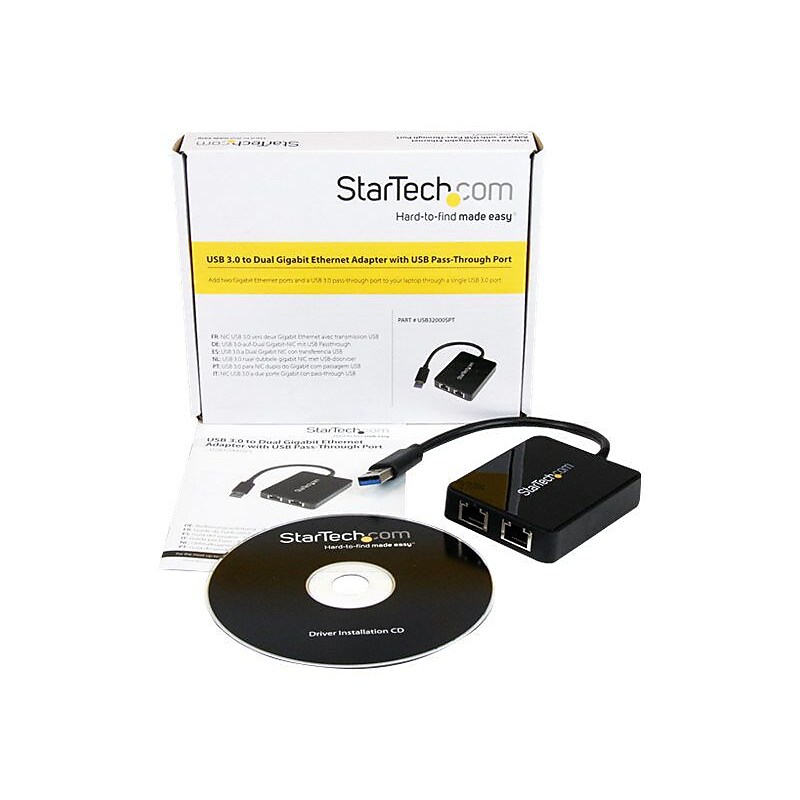 StarTech 2-Port USB Gigabit Ethernet Adapter   (RZ0419) image 1