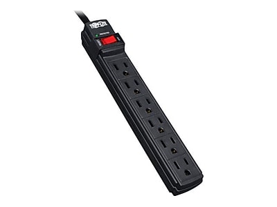 Tripp Lite 6 Outlet Surge Suppressor, 6′ Cord, Black (TLP6B) Sansujyuku sansujyuku.com