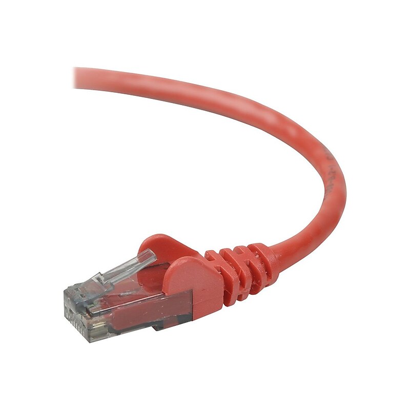 Belkin 7' CAT-6 RJ-45 Patch Cable, Red (A3L980B07-RED-S) image 1