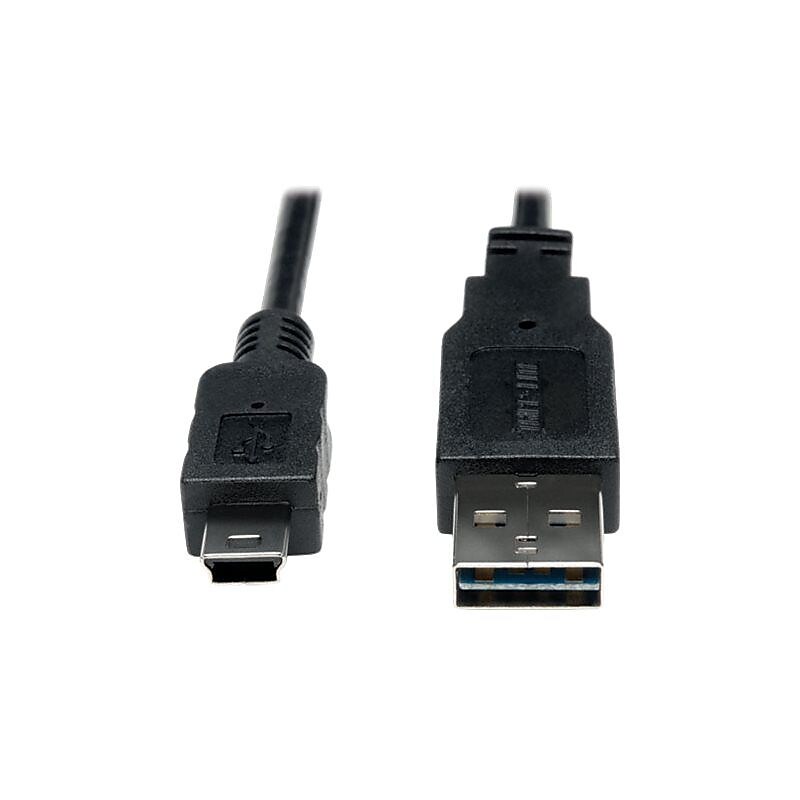 Tripp Lite 6' USB 2.0 Male to Male Extension Cable, Black (3635831) image 1