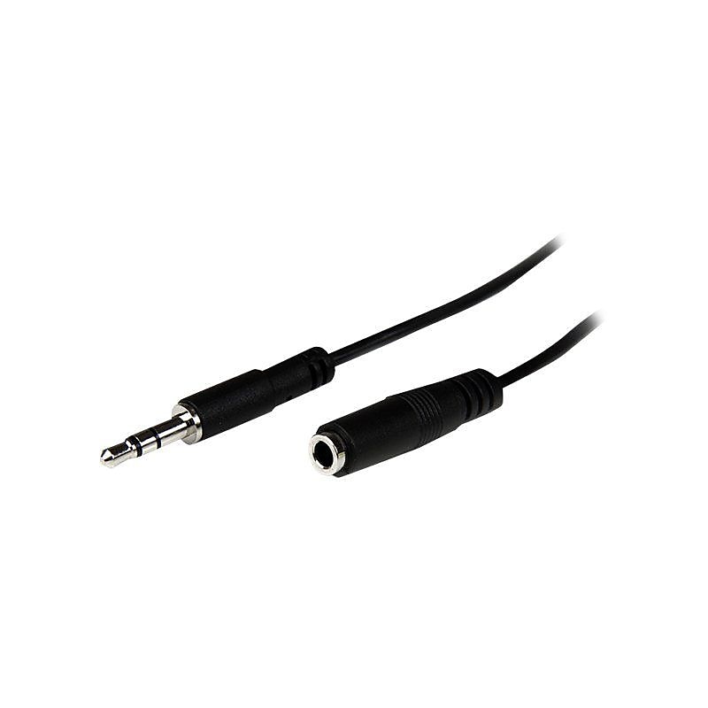 StarTech MU1MMFS Stereo Extension Audio Cable, Black image 1