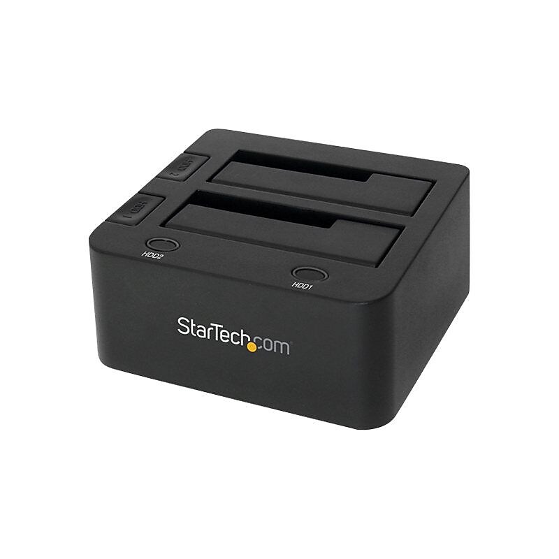 StarTech SDOCK2U33 USB 3.0 Dual Hard Drive Docking Station with UASP for 2.5"/3.5" SSD/HDD image 1