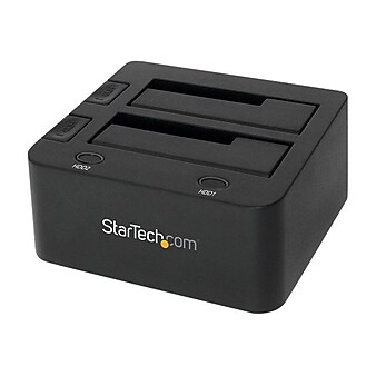 StarTech SDOCK2U33 USB 3.0 Dual Hard Drive Docking Station with UASP for 2.5"/3.5" SSD/HDD