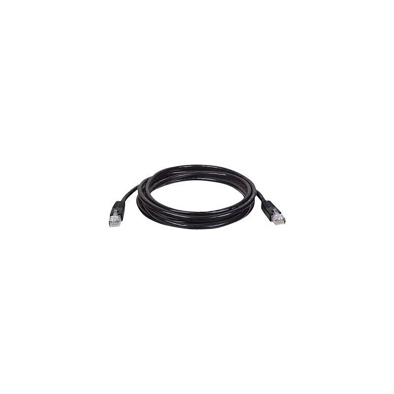 N002-010-BK 10ft Cat5e 350MHz Molded Cable RJ45 M/M Black, 10' image 1