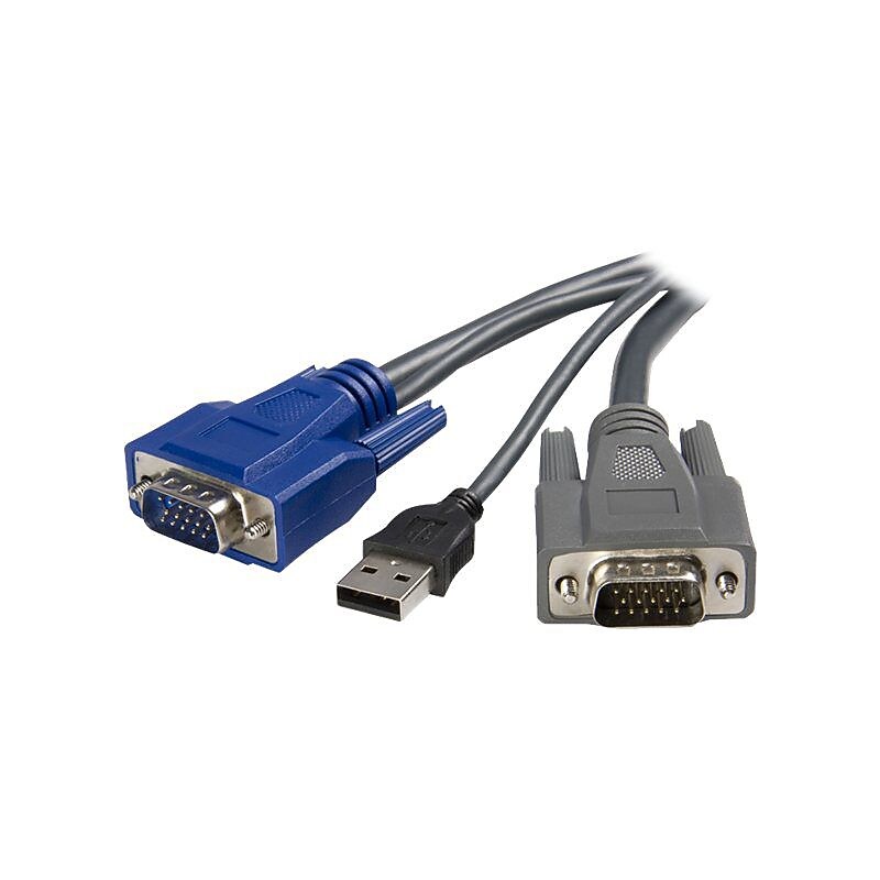 StarTech 6 ft Ultra-Thin USB VGA 2-in-1 KVM Cable image 1